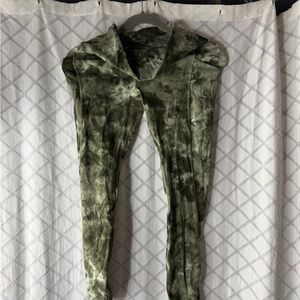 lululemon athletica Olive Tie-Dye Leggings